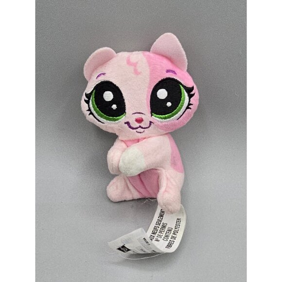 Littlest‎ Pet Shop Clip-a-Pet Pinky Calicoco 3" Plush - Picture 1 of 5
